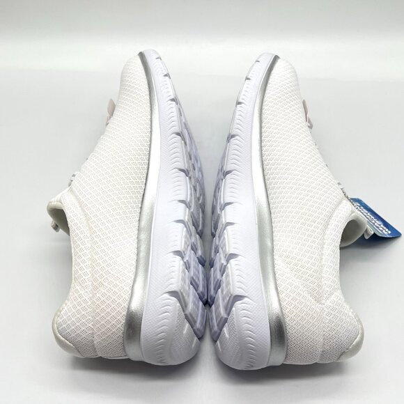 Skechers Womens Size 9 9M Summits White Silver Slip On Comfort Sneakers Shoes - Picture 9 of 14